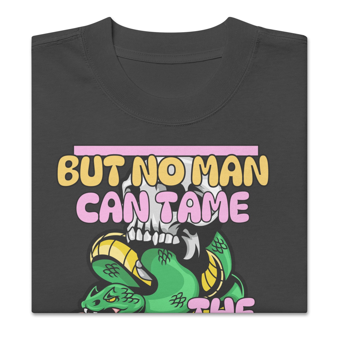 No Man Can Tame the Tongue - James 3:8 Oversized faded t-shirt