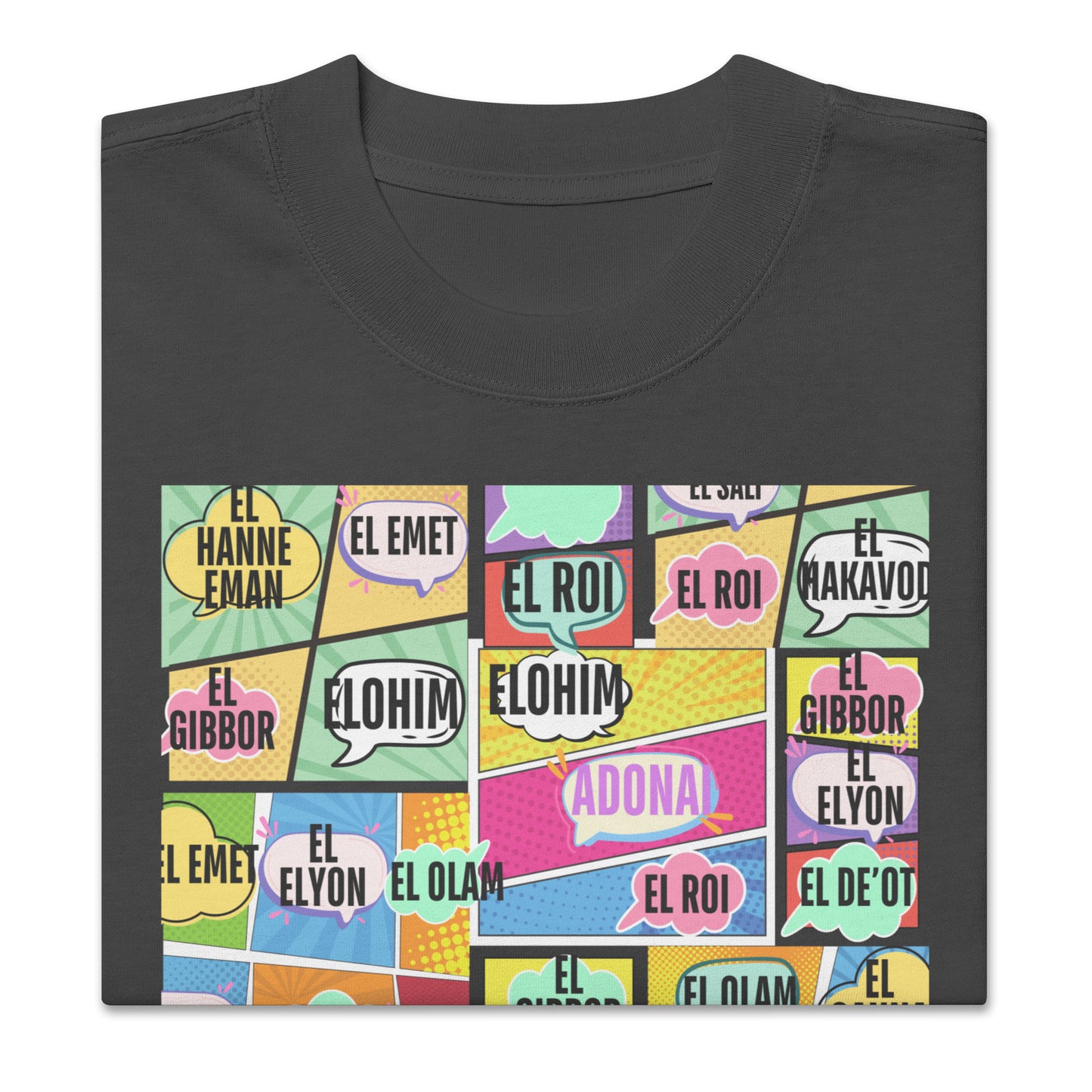 Names of Adonai, Oversized faded t-shirt