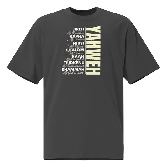 YAHWEH Oversized faded t-shirt