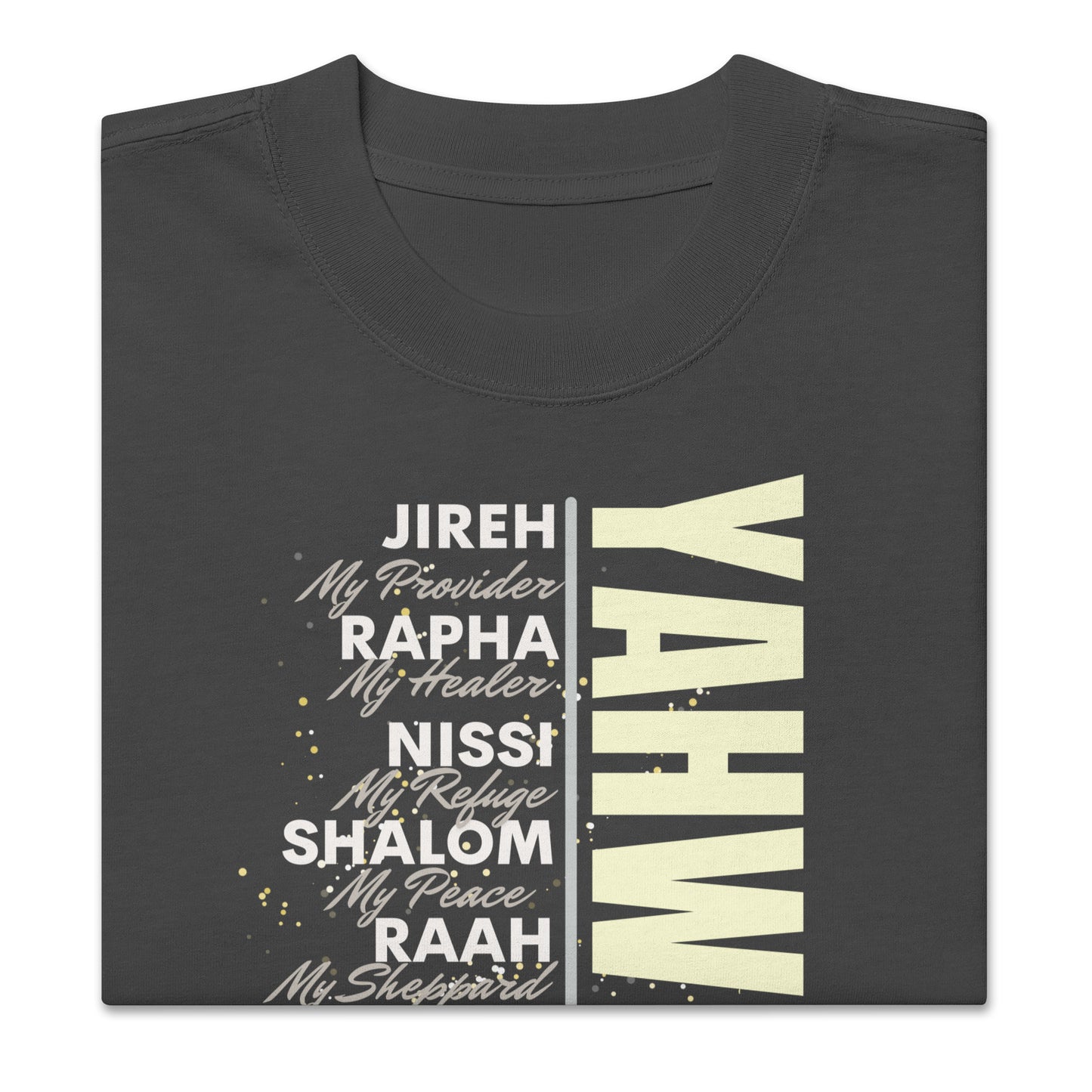 YAHWEH Oversized faded t-shirt