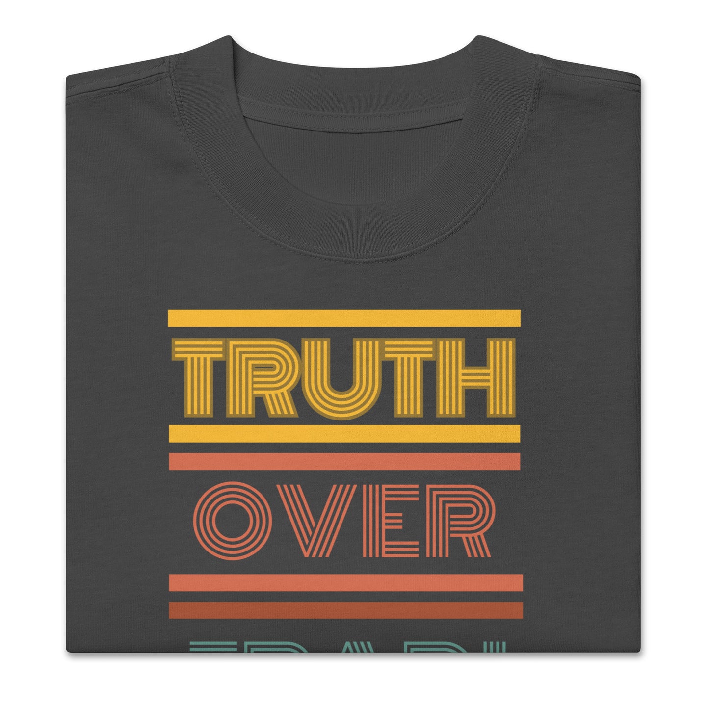 Truth Over Tradition, Colossians 2:8 Oversized faded t-shirt