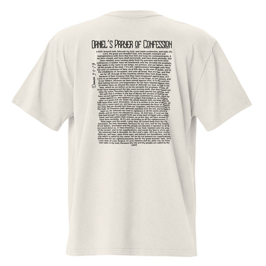 Daniel's Prayer of Confession", Oversized faded t-shirt