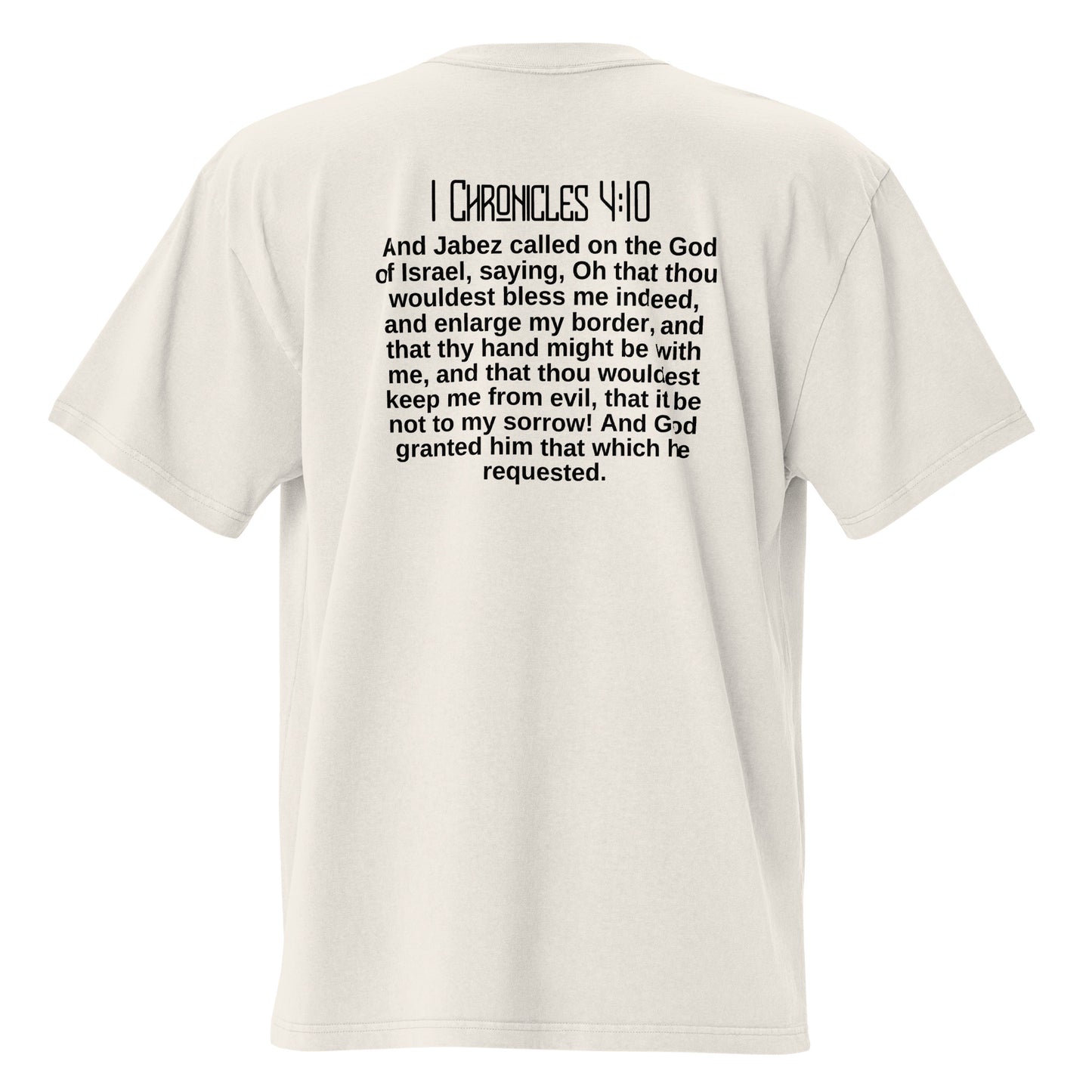 Jabez's Prayer, Oversized faded t-shirt