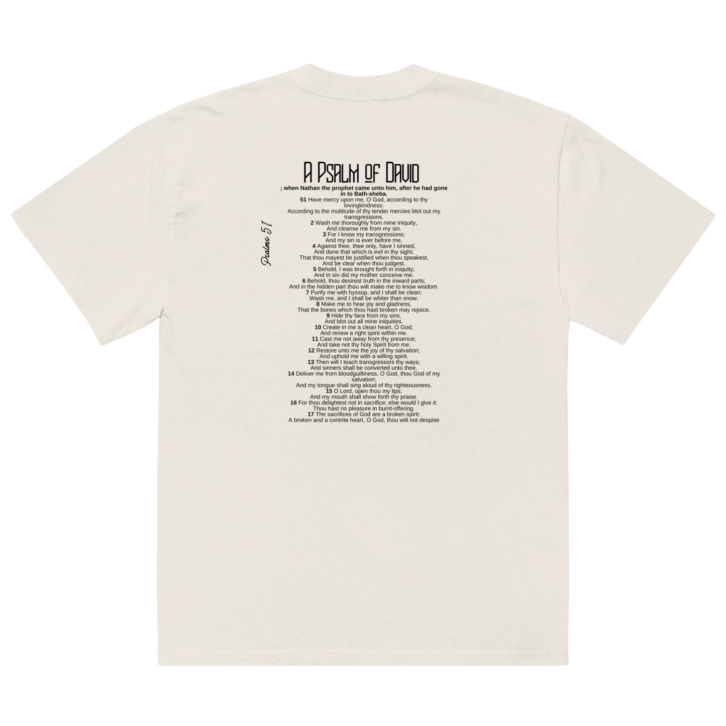 A Psalm of David, Oversized faded t-shirt