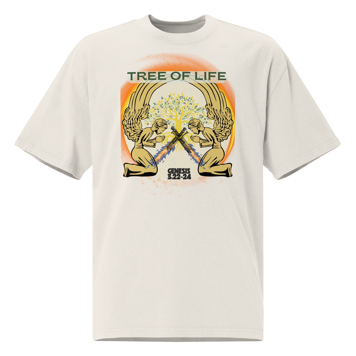 Tree of Life, Oversized faded t-shirt