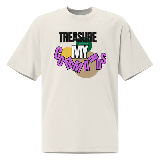 Treasure My Commands, Oversized faded t-shirt