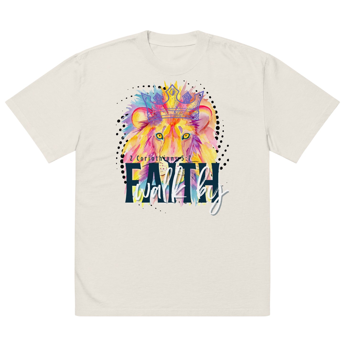 Walk by faith, Oversized faded t-shirt