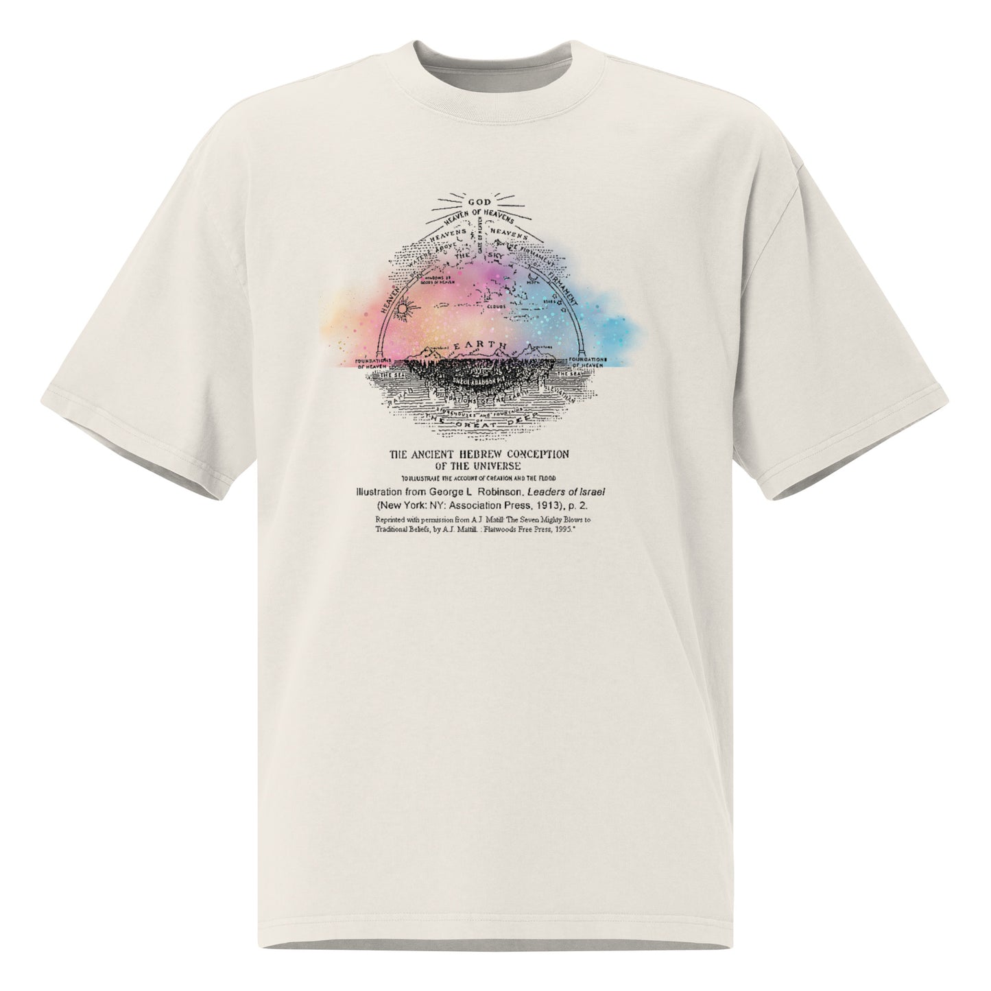 Biblical Cosmology, Oversized faded t-shirt