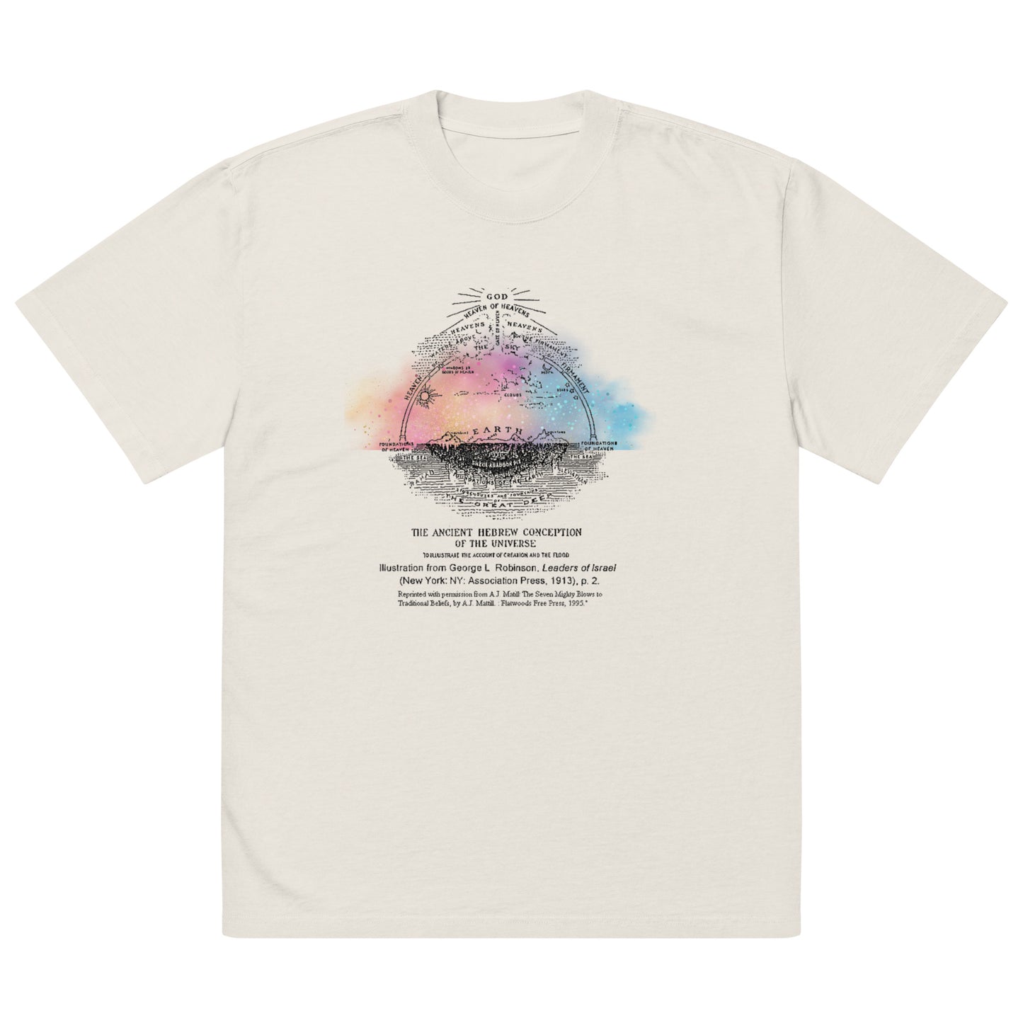 Biblical Cosmology, Oversized faded t-shirt