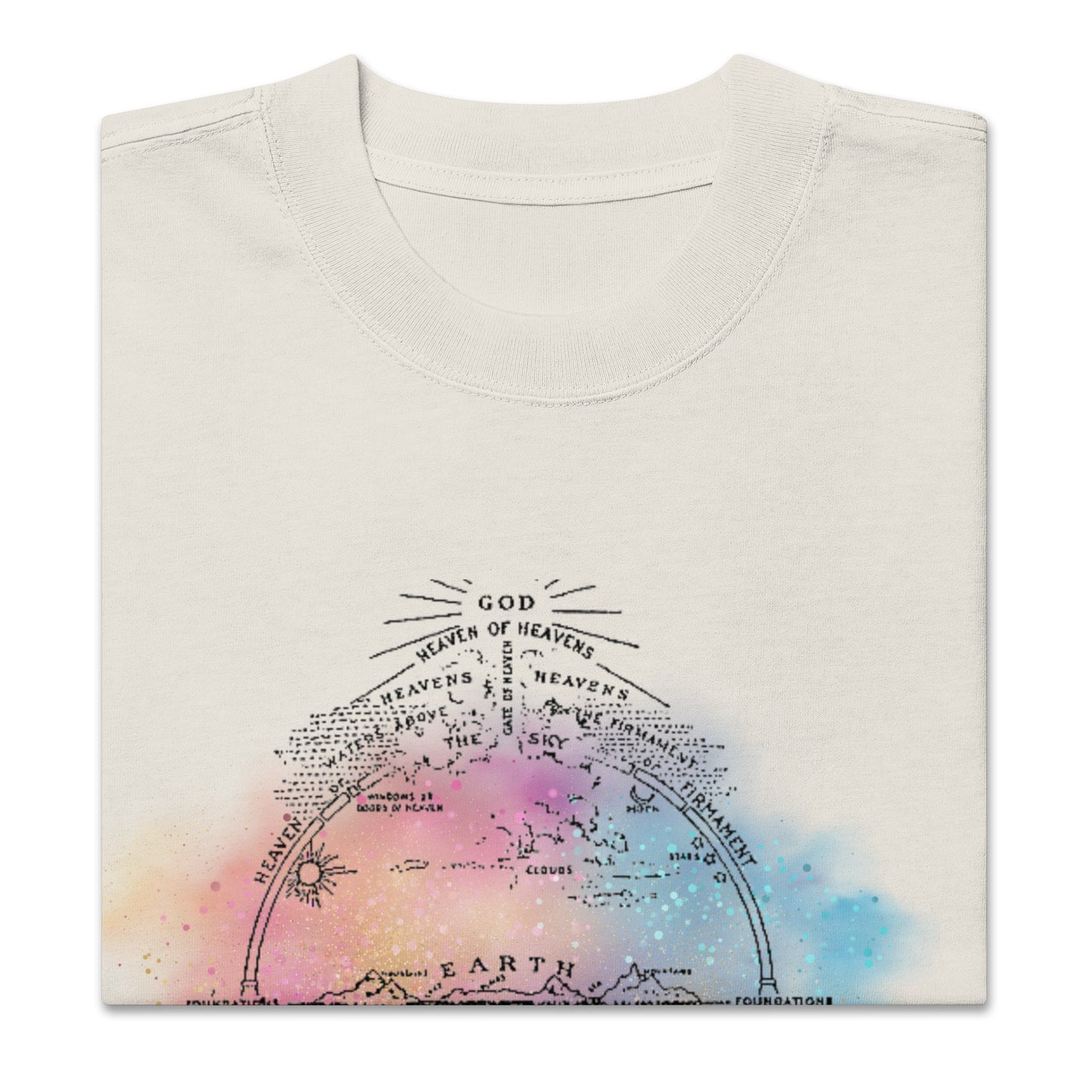 Biblical Cosmology, Oversized faded t-shirt