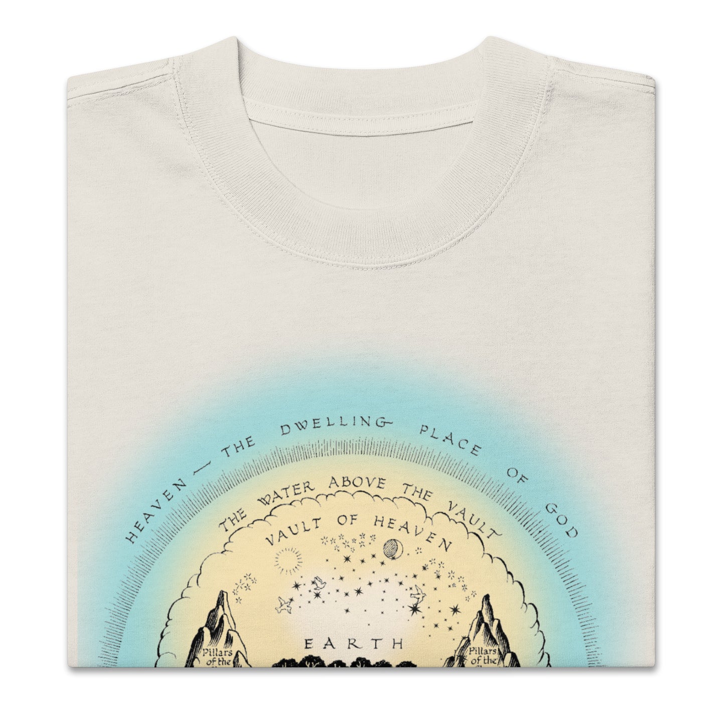 Biblical Cosmology, Oversized faded t-shirt