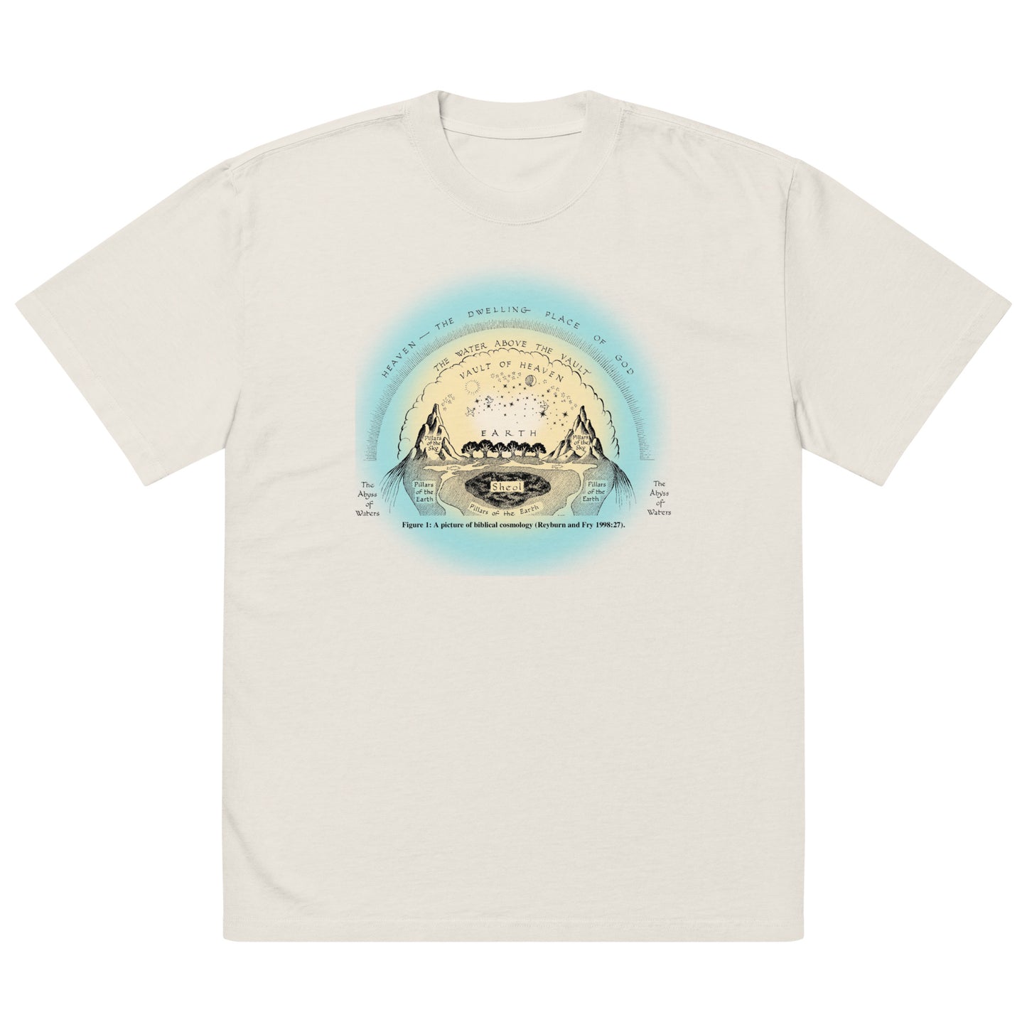 Biblical Cosmology, Oversized faded t-shirt