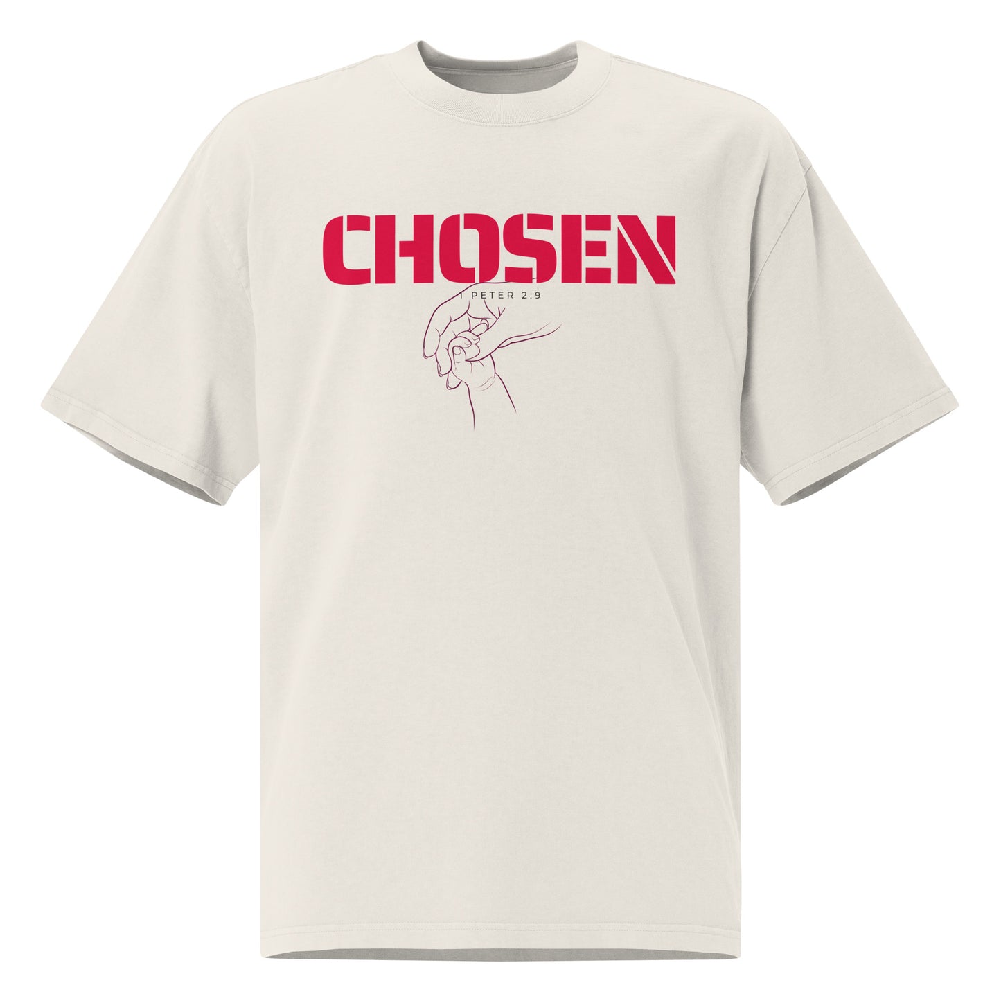 Chosen - 1 Peter 2:9, Oversized faded t-shirt