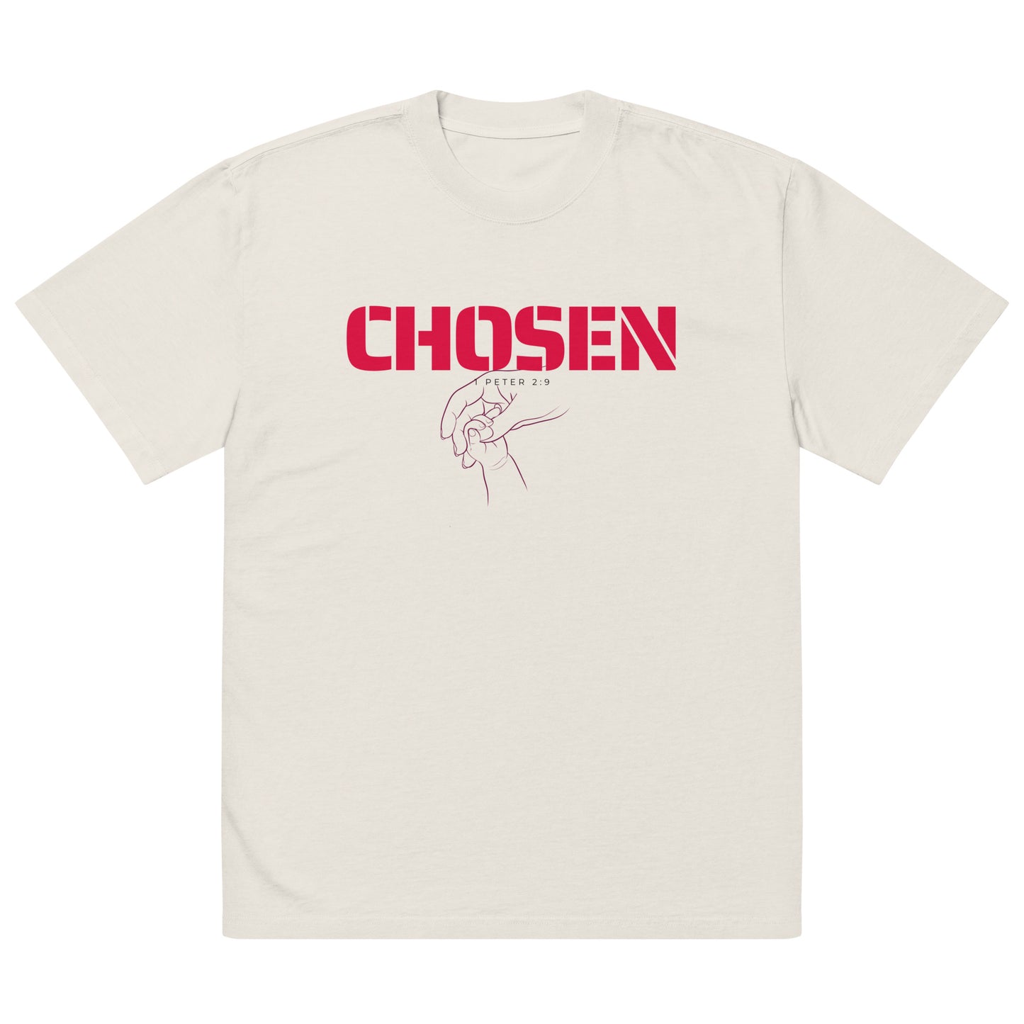 Chosen - 1 Peter 2:9, Oversized faded t-shirt