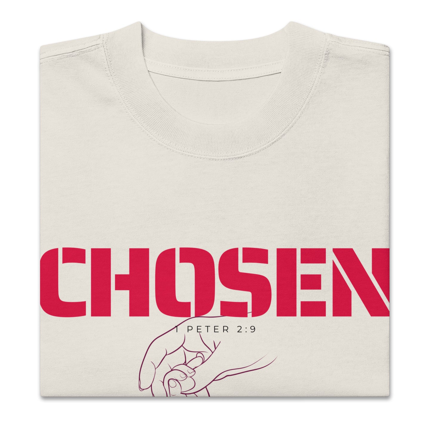 Chosen - 1 Peter 2:9, Oversized faded t-shirt