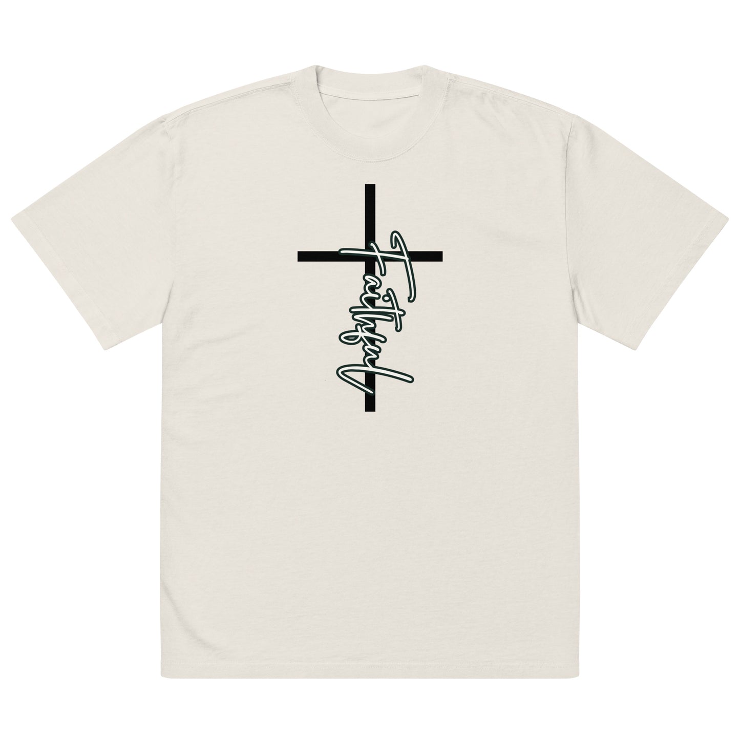 Faithful", Oversized faded t-shirt