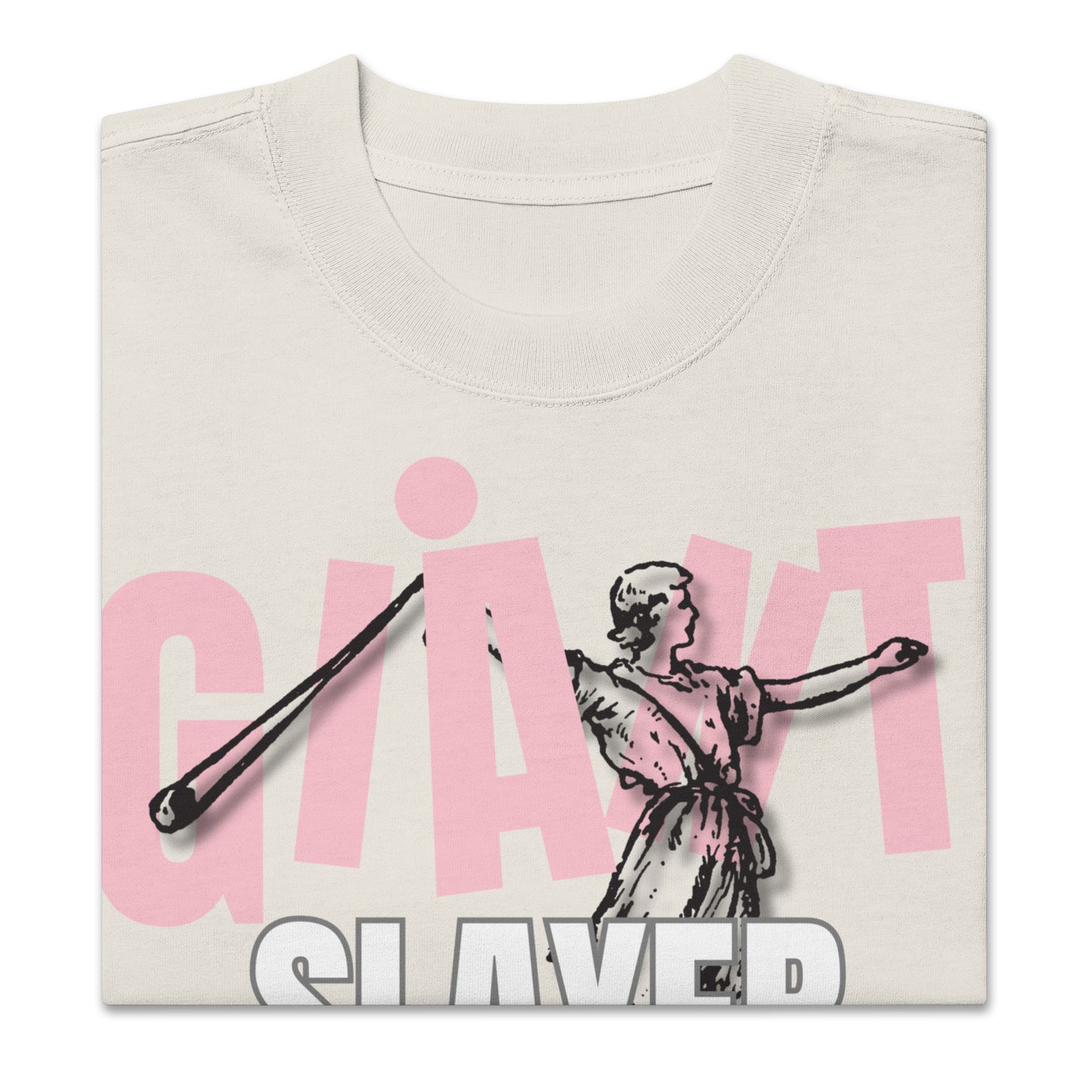 Giant Slayer - 1 Samuel 17:45-46, Oversized faded t-shirt