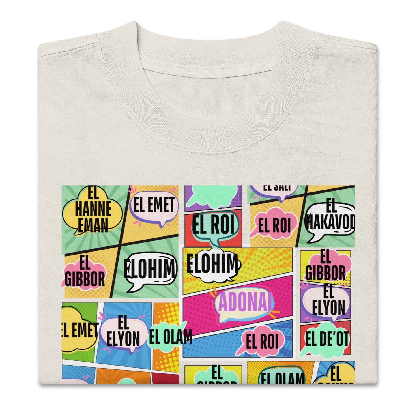 Names of Adonai, Oversized faded t-shirt