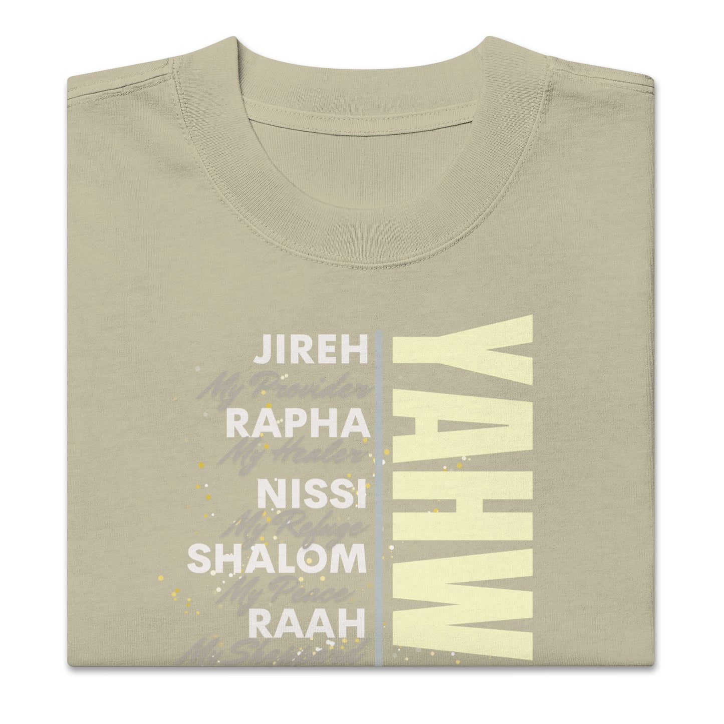 YAHWEH Oversized faded t-shirt