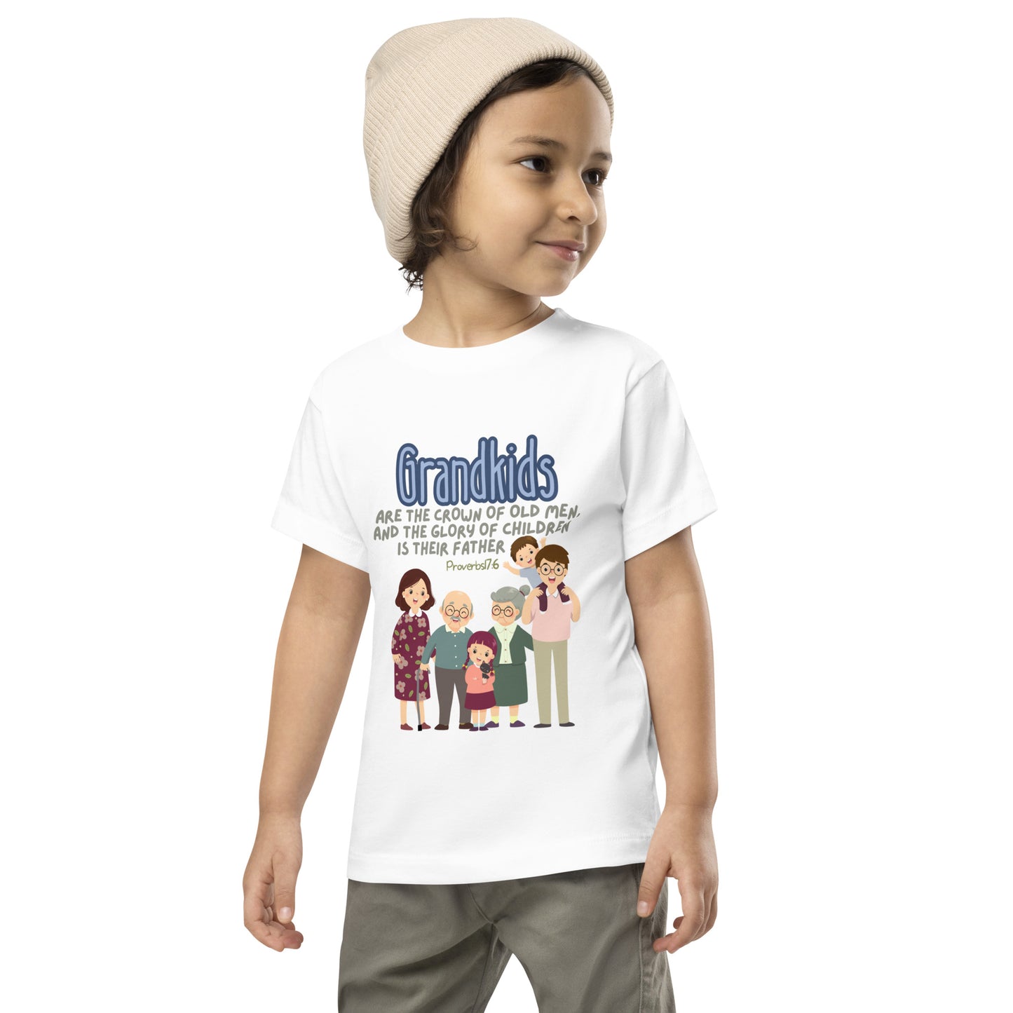 Proverbs 17:6 , Toddler Short Sleeve Tee