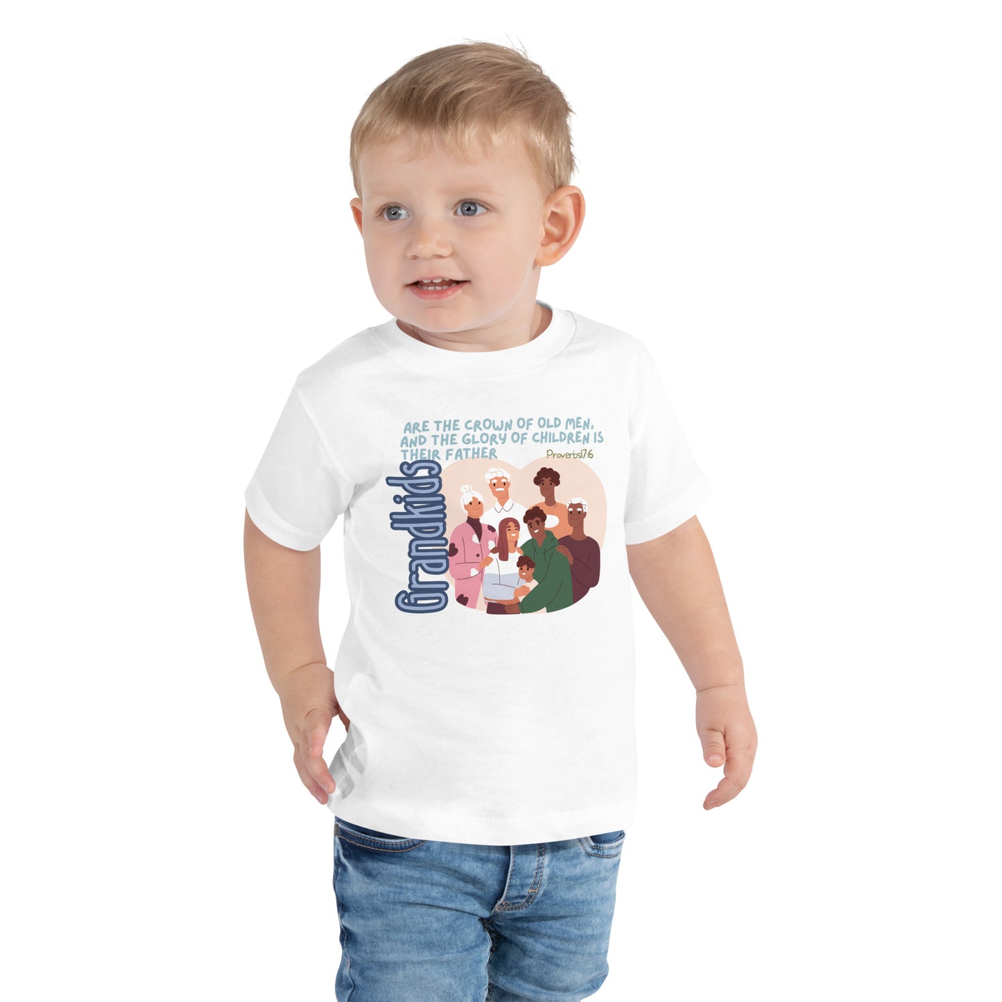 Proverbs 17:6, Toddler Short Sleeve Tee