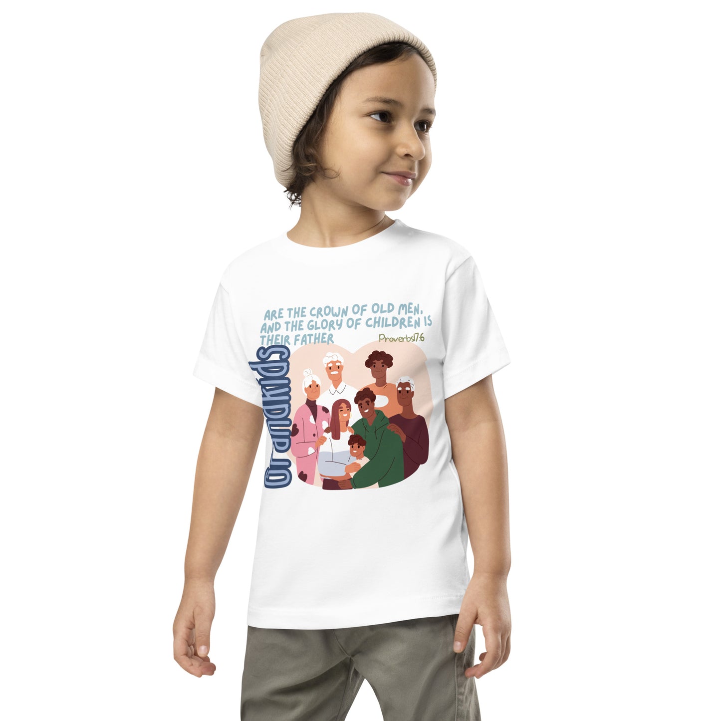 Proverbs 17:6, Toddler Short Sleeve Tee