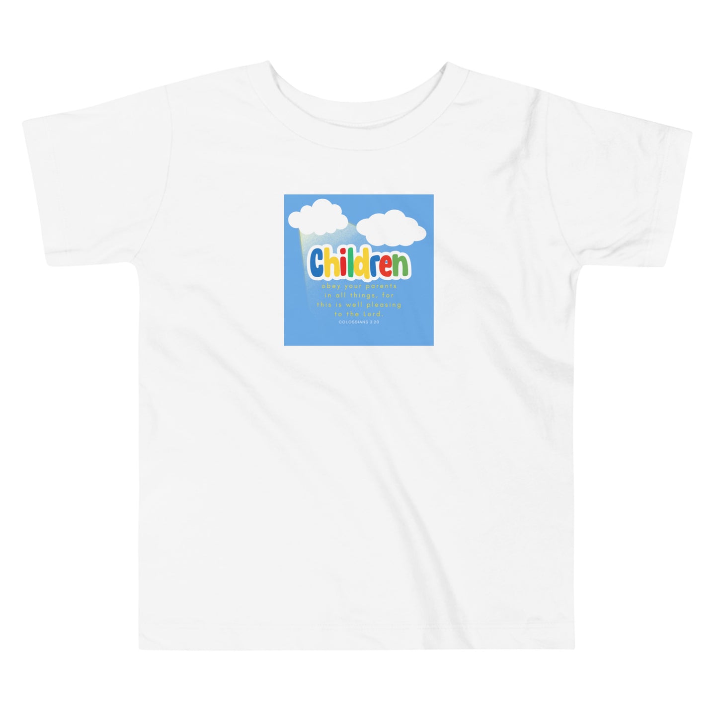 Colossians 3:20, Toddler Short Sleeve Tee