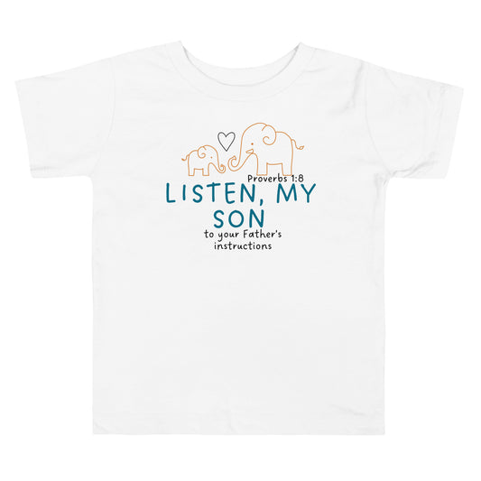 Proverbs 1:8, Toddler Short Sleeve Tee