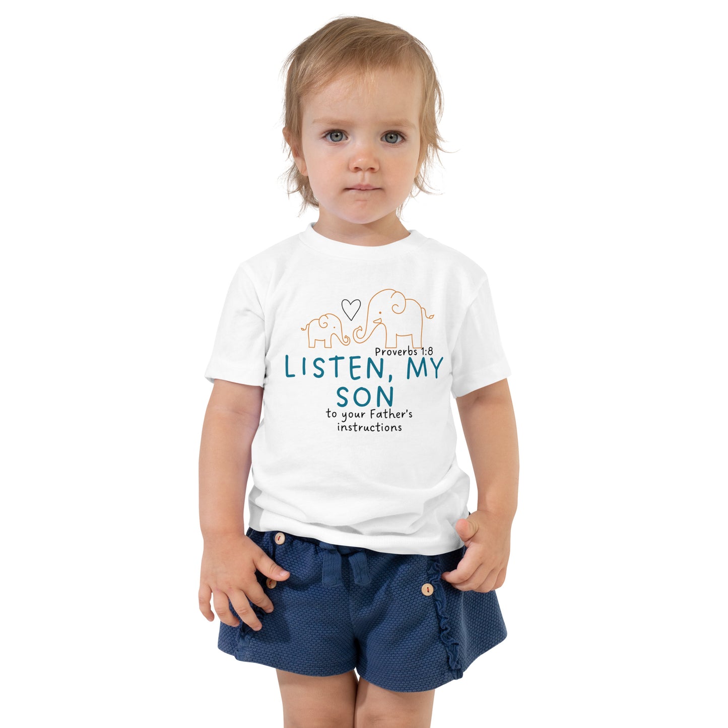 Proverbs 1:8, Toddler Short Sleeve Tee