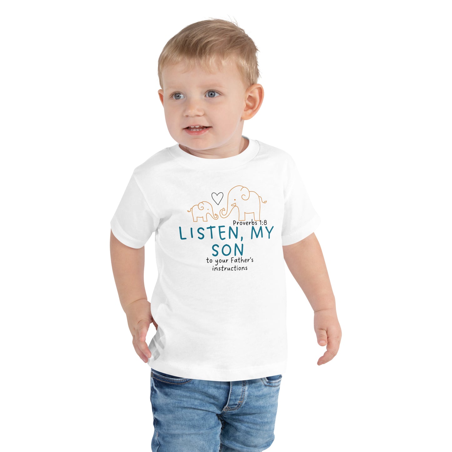 Proverbs 1:8, Toddler Short Sleeve Tee