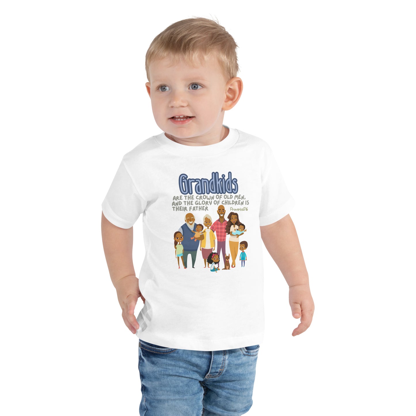 Proverbs 17:6, Toddler Short Sleeve Tee