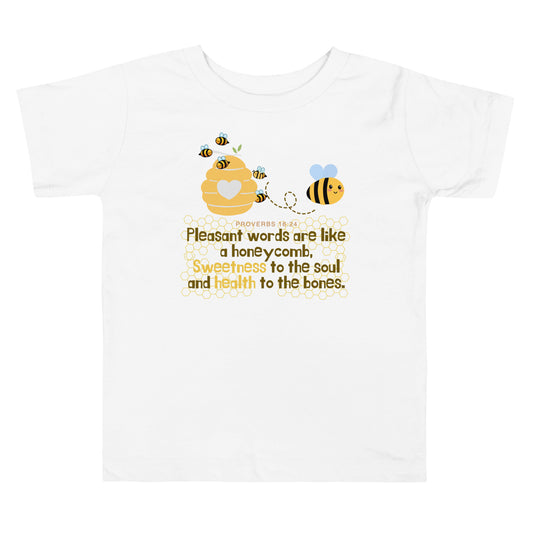 Proverbs 16:24, Toddler Short Sleeve Tee