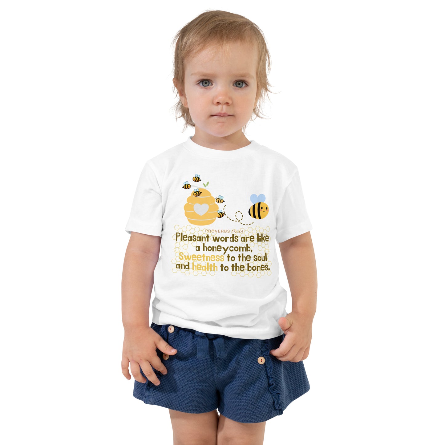 Proverbs 16:24, Toddler Short Sleeve Tee