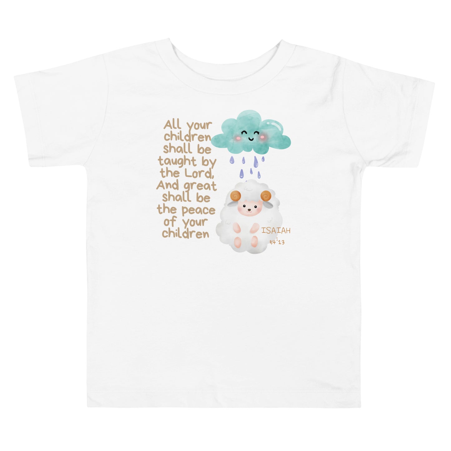 Isaiah 54:13, Toddler Short Sleeve Tee