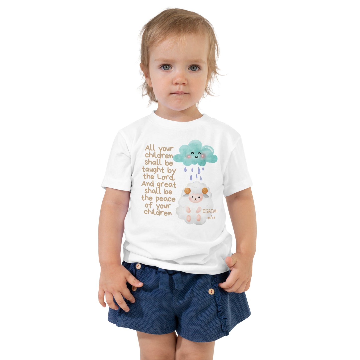 Isaiah 54:13, Toddler Short Sleeve Tee