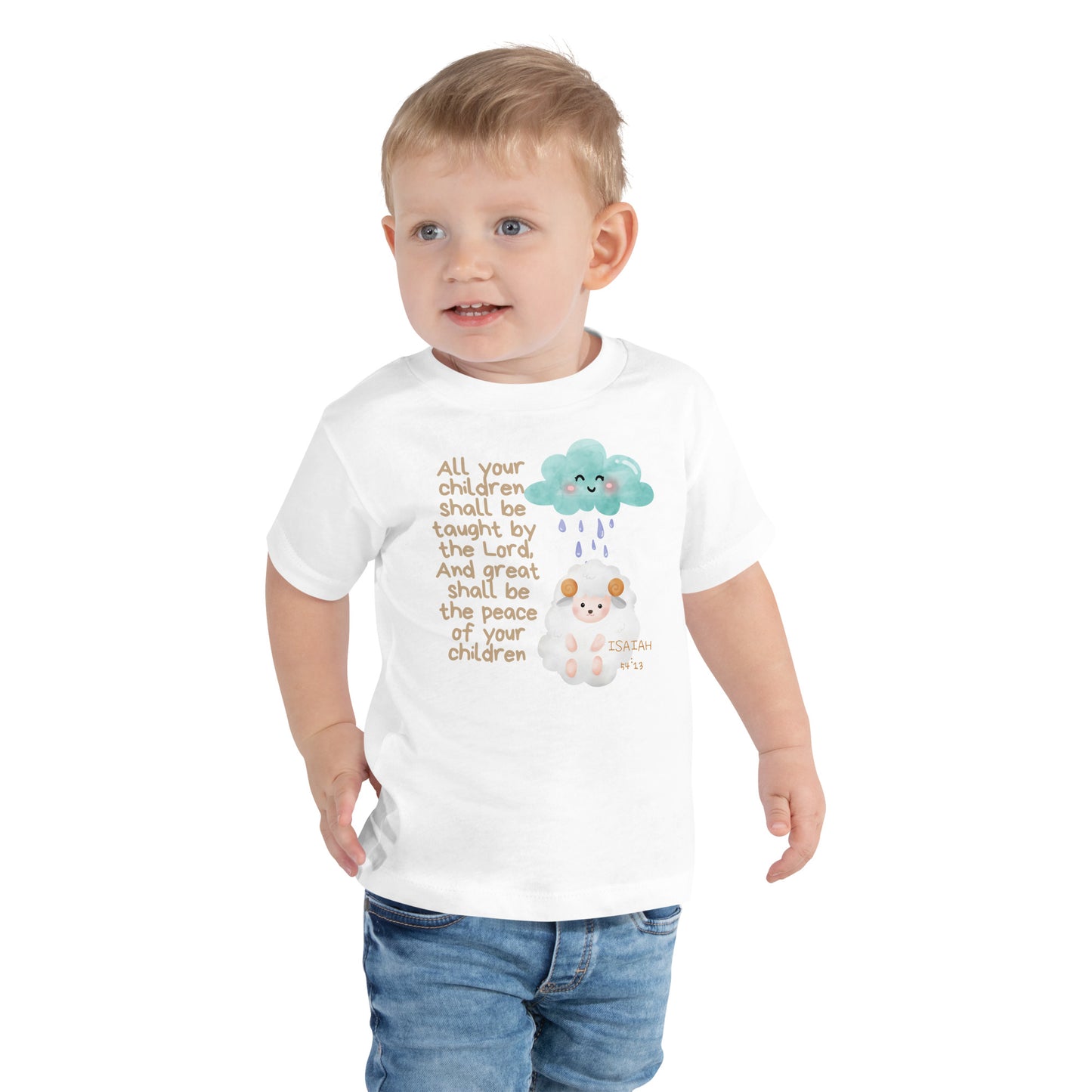 Isaiah 54:13, Toddler Short Sleeve Tee