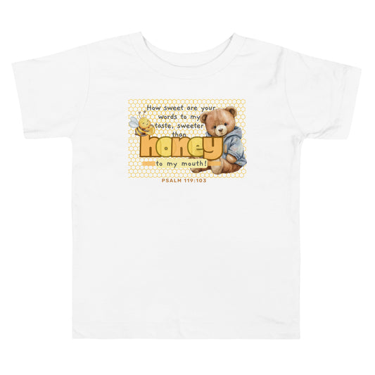 Psalm 119:103, Toddler Short Sleeve Tee