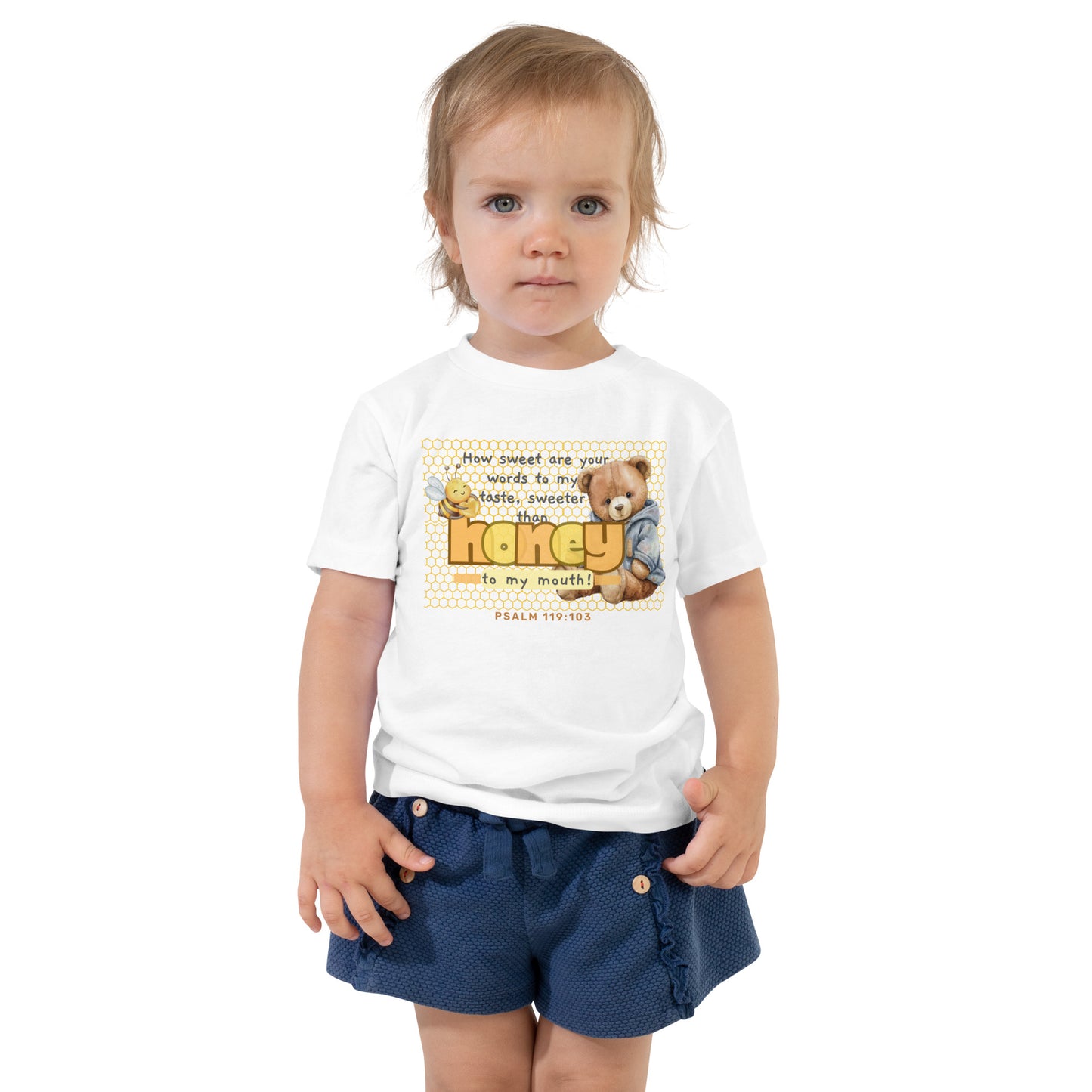 Psalm 119:103, Toddler Short Sleeve Tee