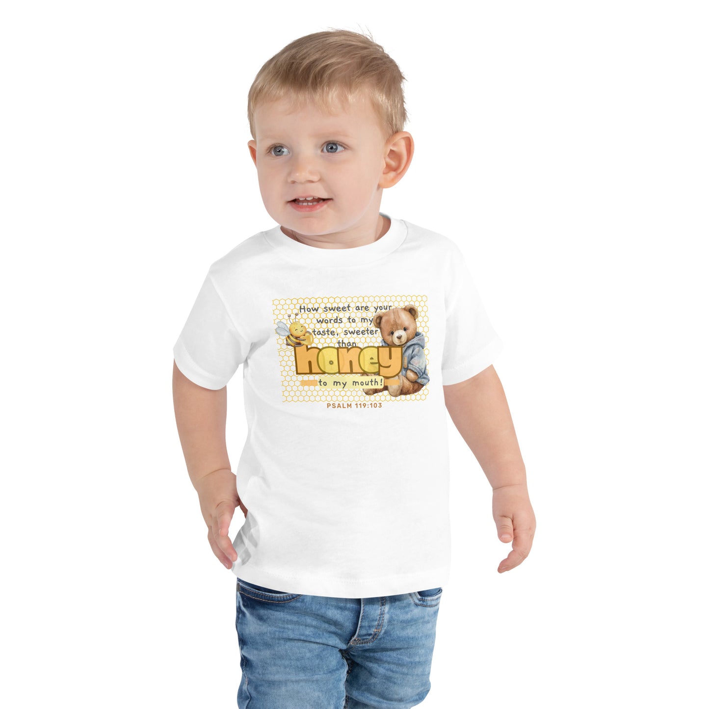 Psalm 119:103, Toddler Short Sleeve Tee