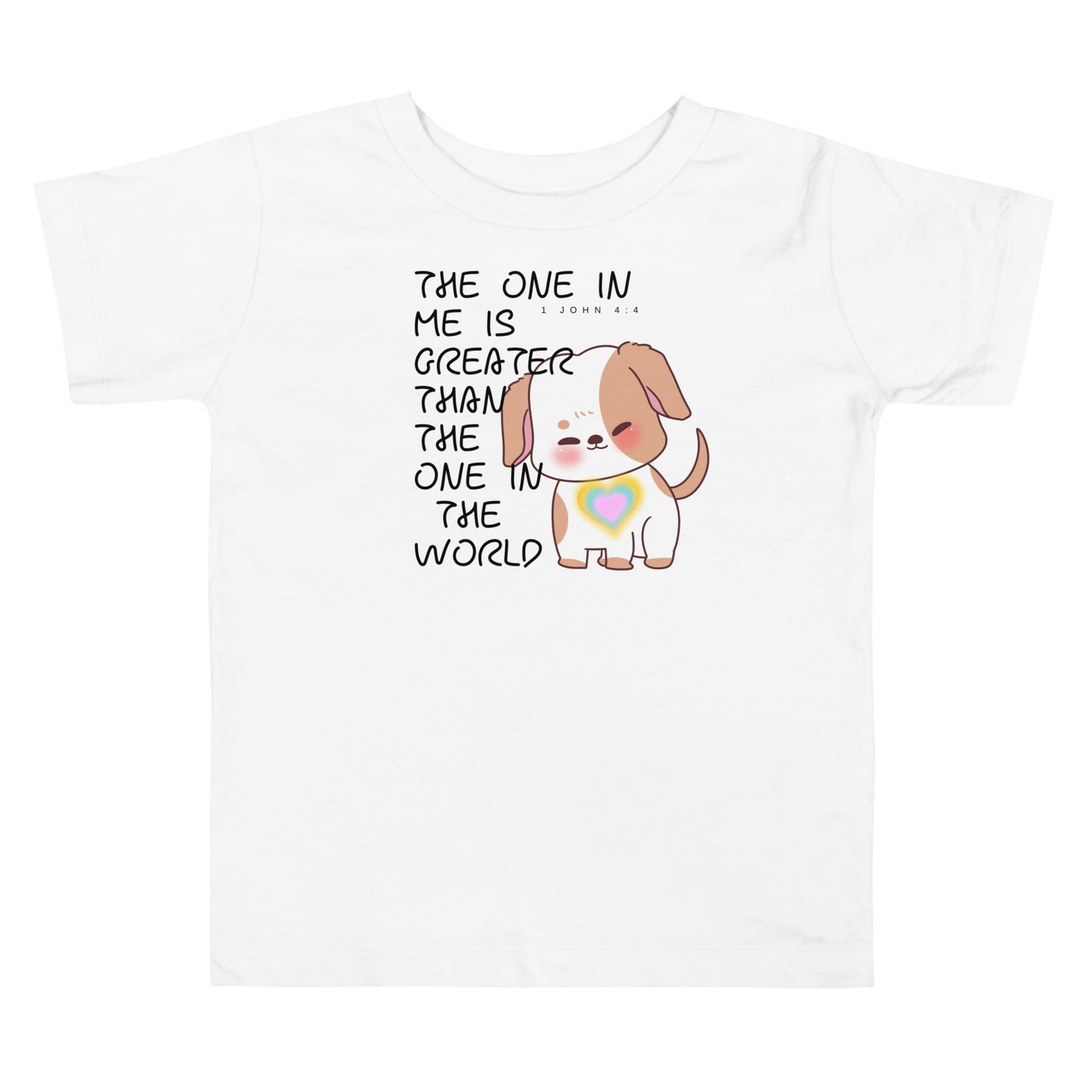 1 John 4:4, Toddler Short Sleeve Tee