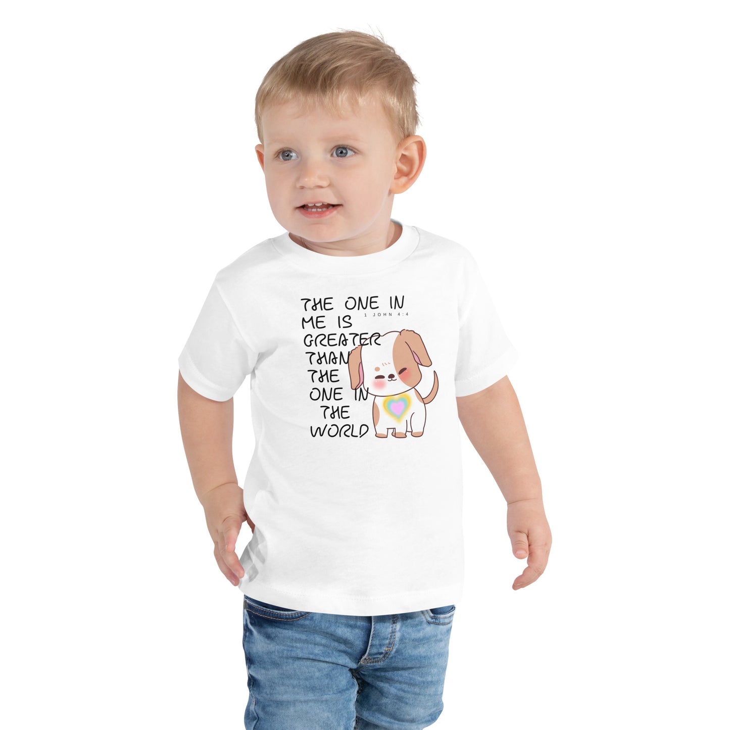 1 John 4:4, Toddler Short Sleeve Tee