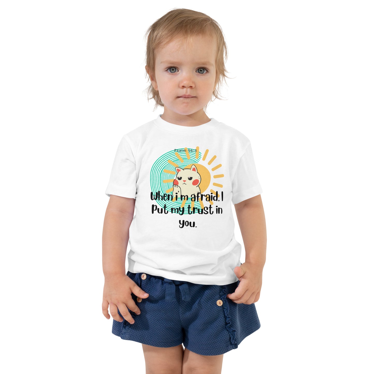 "Trust in You, Psalm 56:3, Toddler Short Sleeve Tee