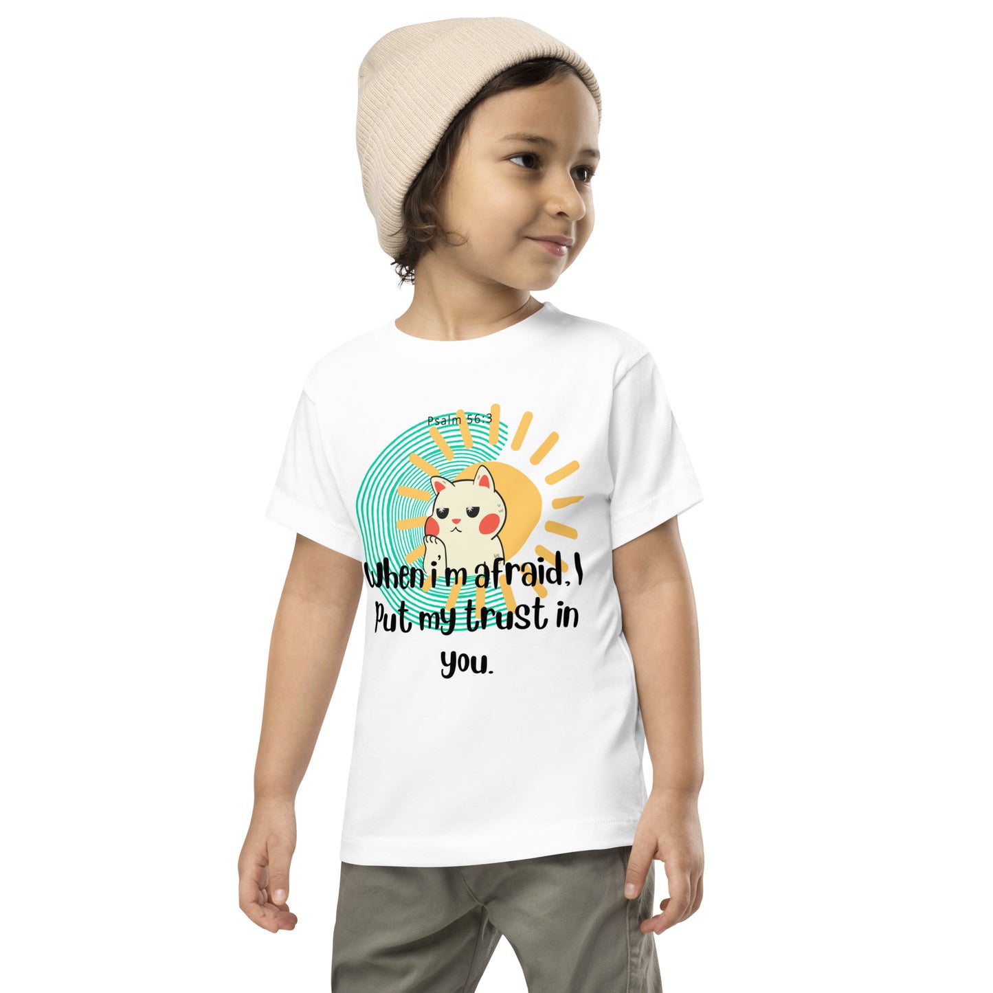 "Trust in You, Psalm 56:3, Toddler Short Sleeve Tee