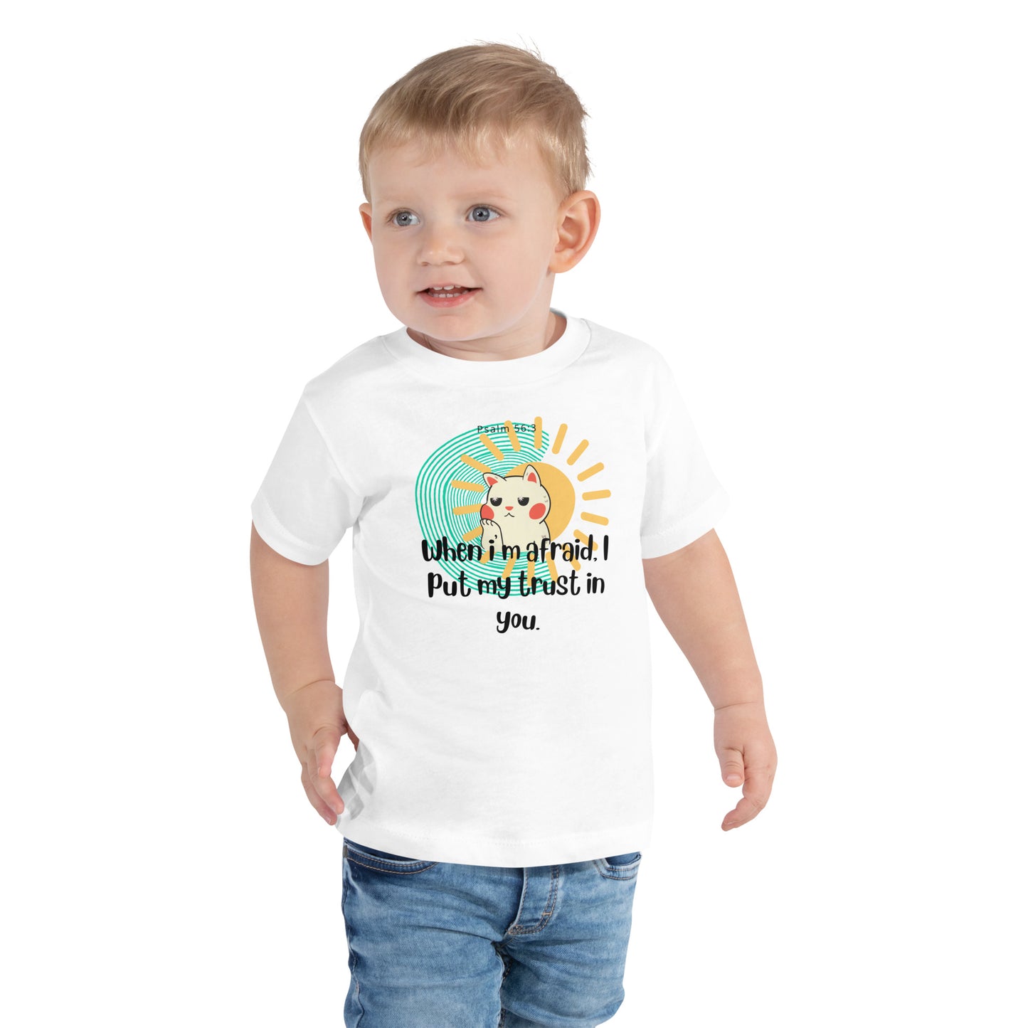 "Trust in You, Psalm 56:3, Toddler Short Sleeve Tee