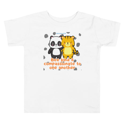 Be Kind and Compassionate, Ephesians 4:32, Toddler Short Sleeve Tee