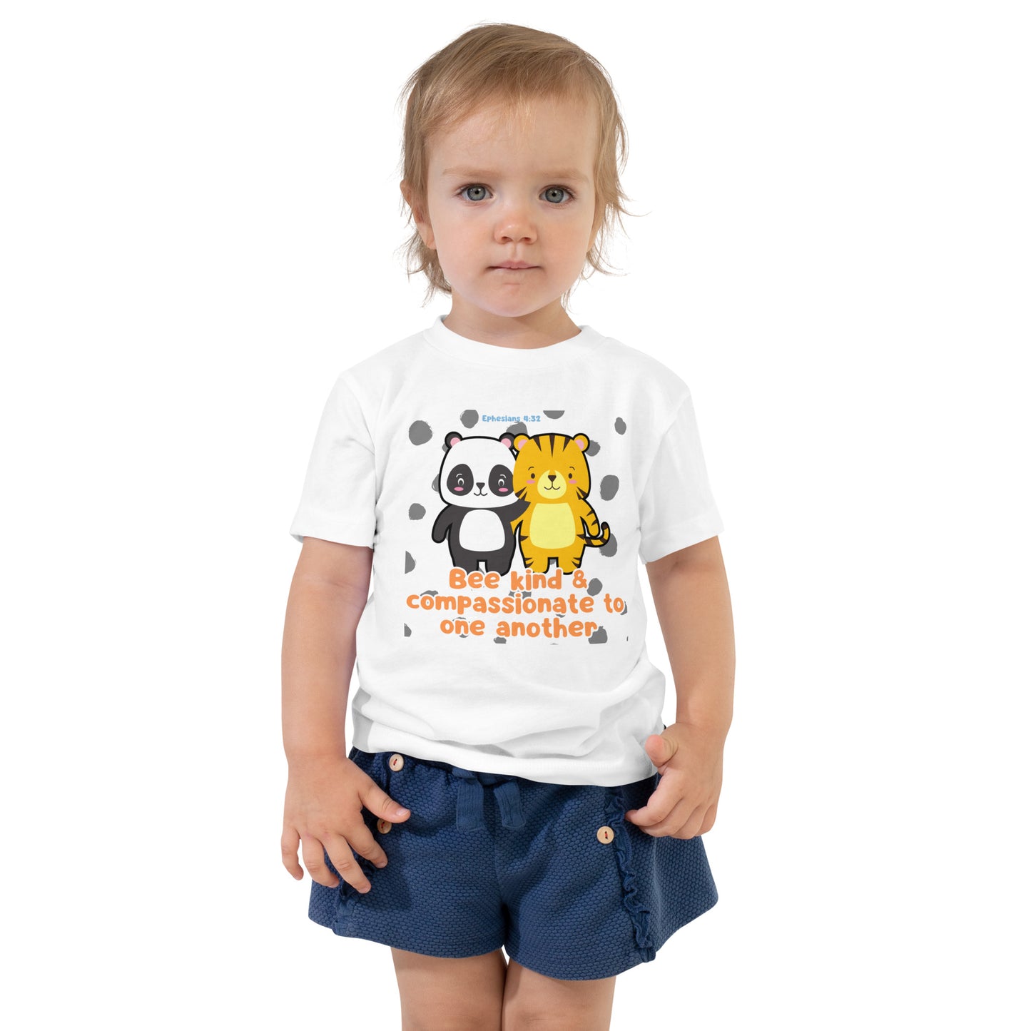 Be Kind and Compassionate, Ephesians 4:32, Toddler Short Sleeve Tee