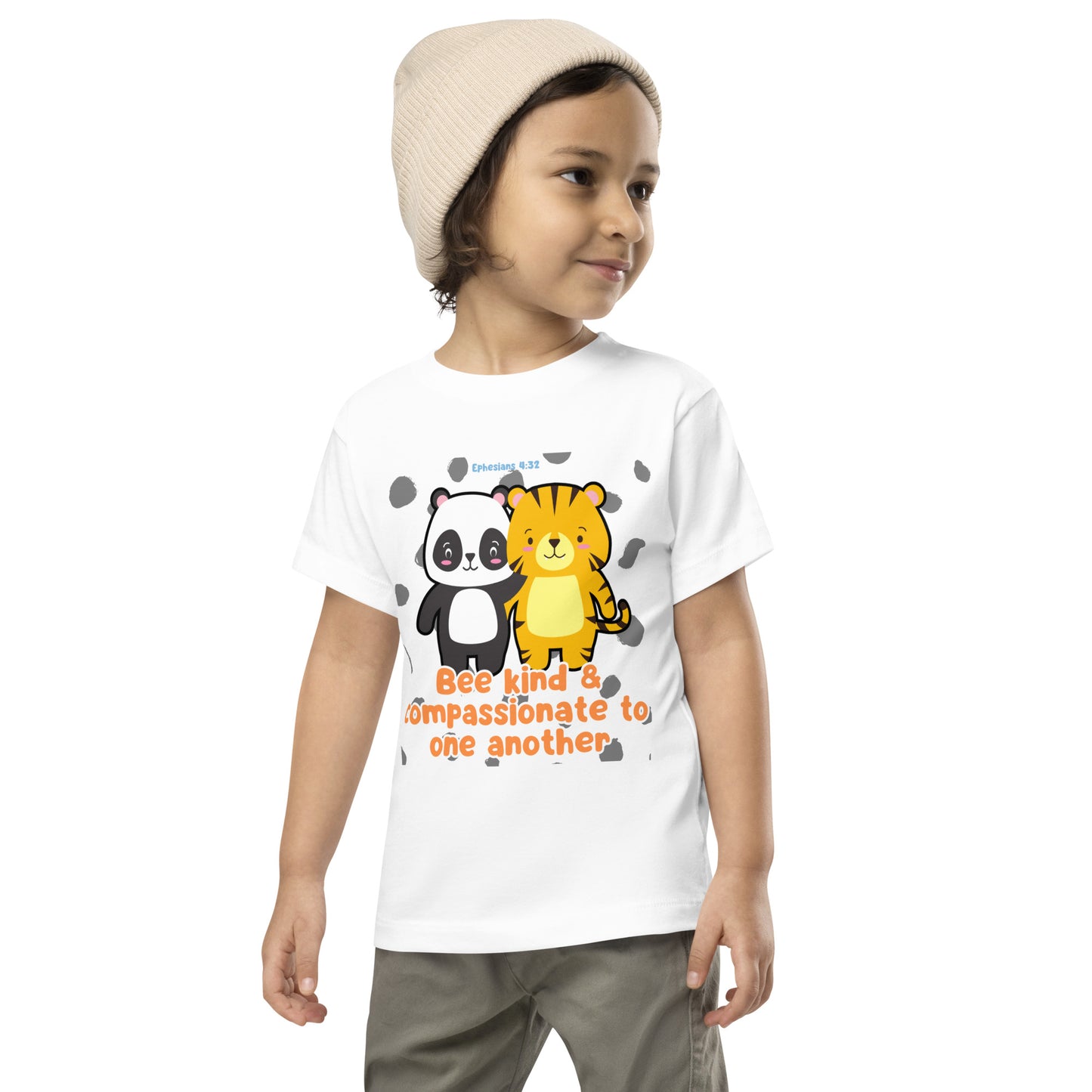 Be Kind and Compassionate, Ephesians 4:32, Toddler Short Sleeve Tee