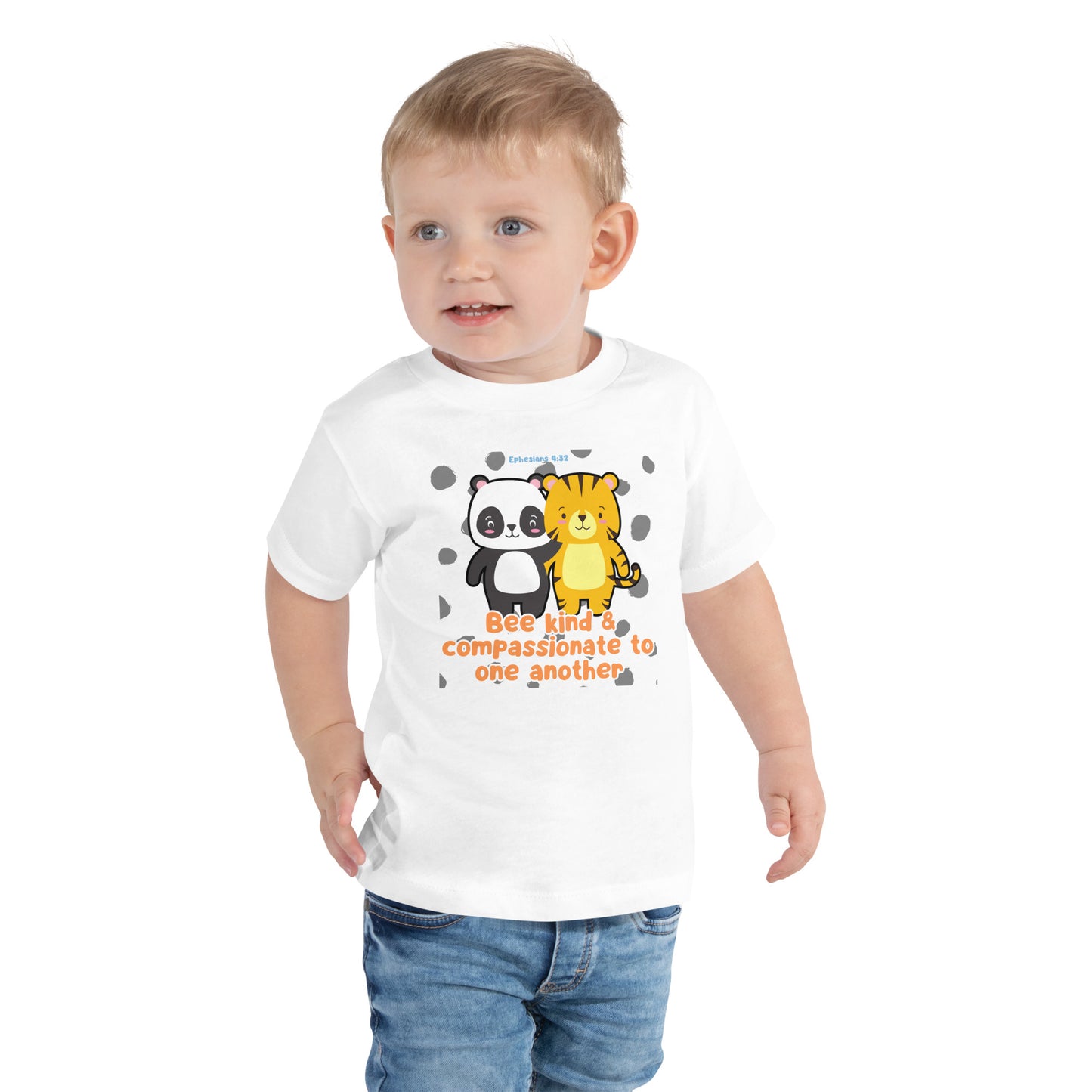 Be Kind and Compassionate, Ephesians 4:32, Toddler Short Sleeve Tee