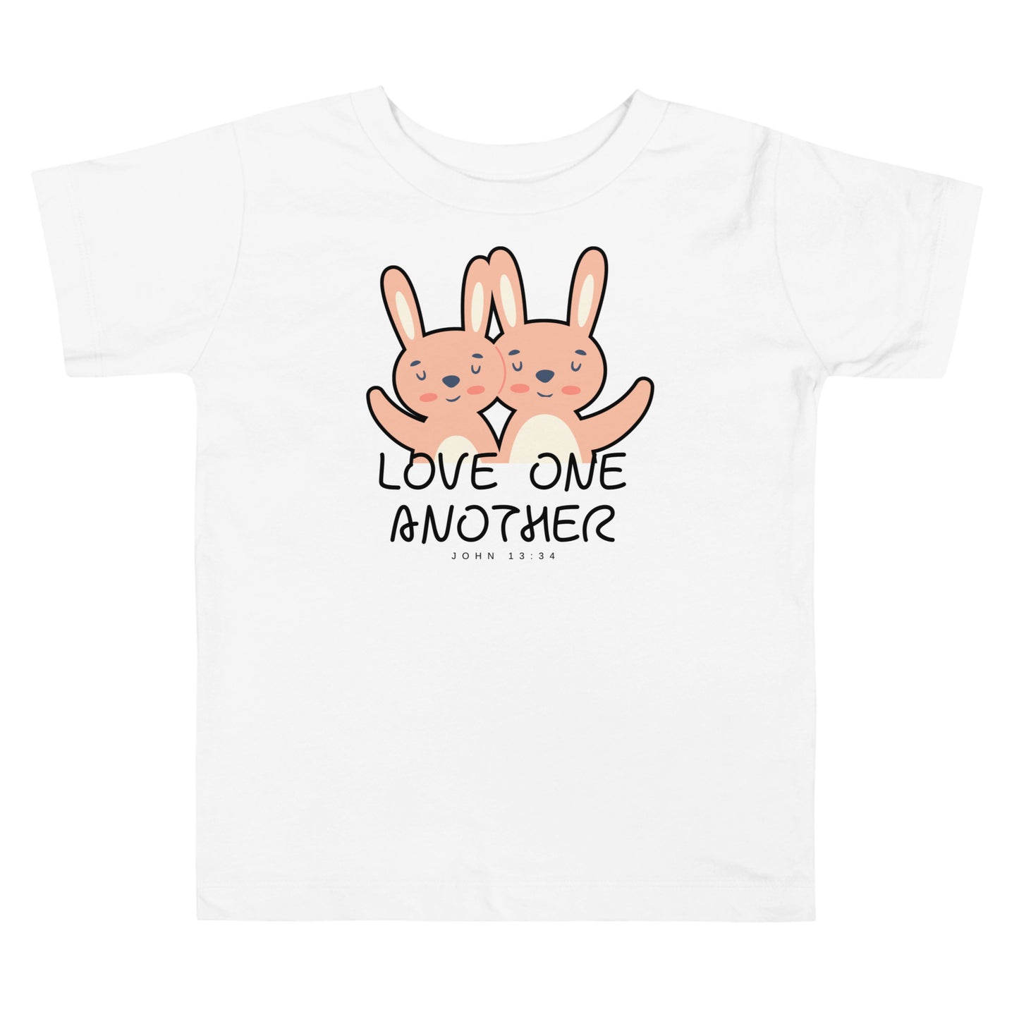 Love One Another, John 13:34, Toddler Short Sleeve Tee