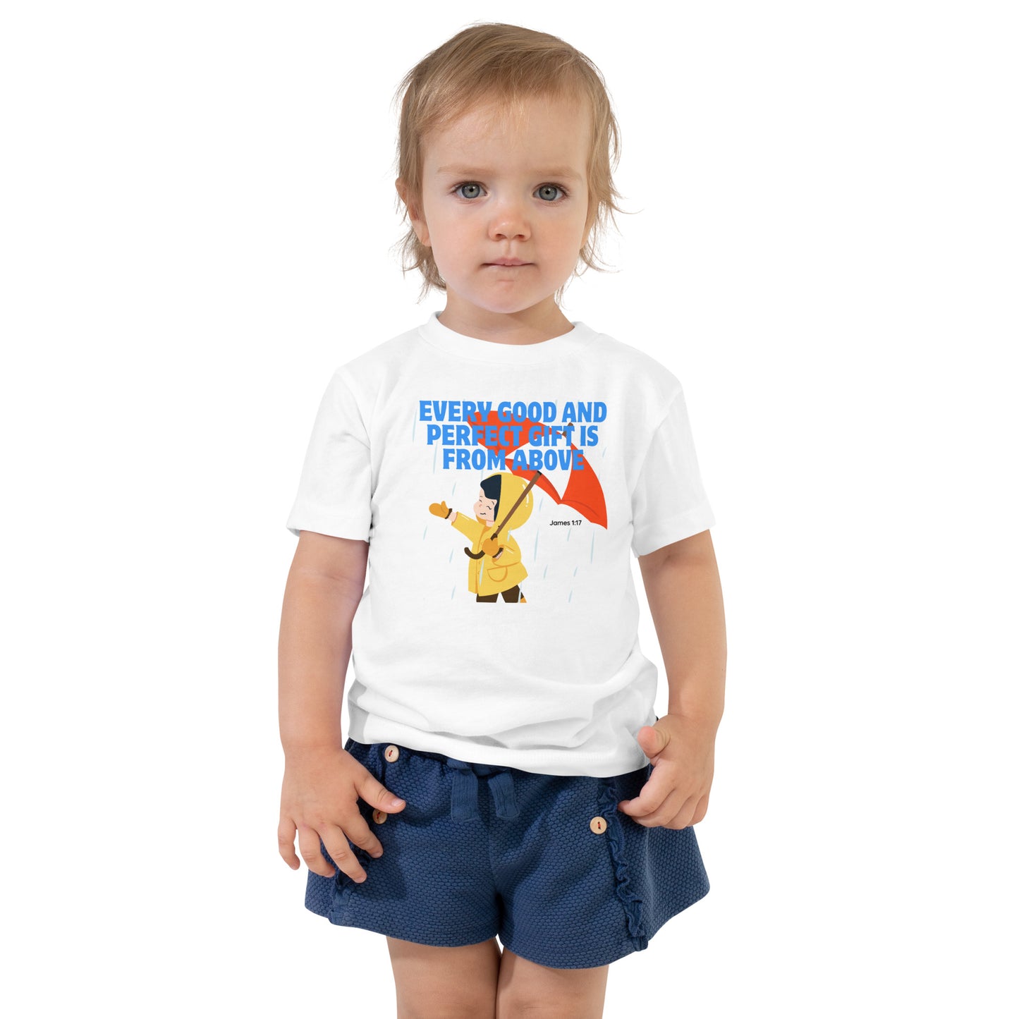 Every Good and Perfect Gift Is from Above, James 1:17, Toddler Short Sleeve Tee